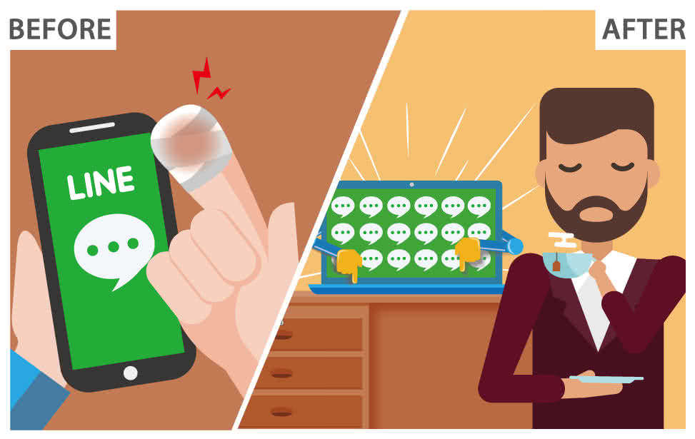 We provide a free LINE Official Account Auto Messaging Robot